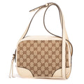 Gucci Bree Cross Belt Bag Beige Ivory GG Canvas