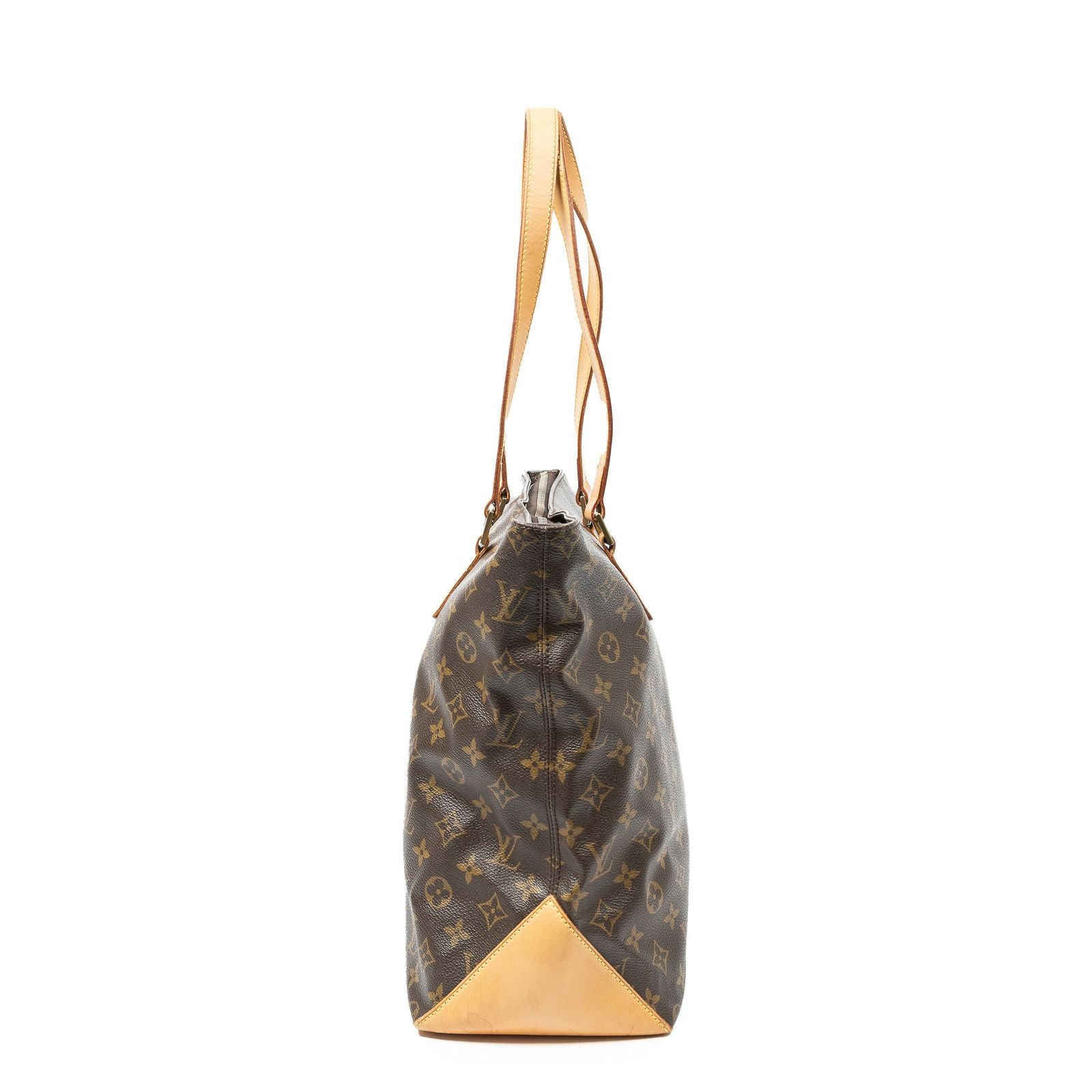 Louis Vuitton Cabas Mezzo Brown Monogram Canvas Tote — view 4