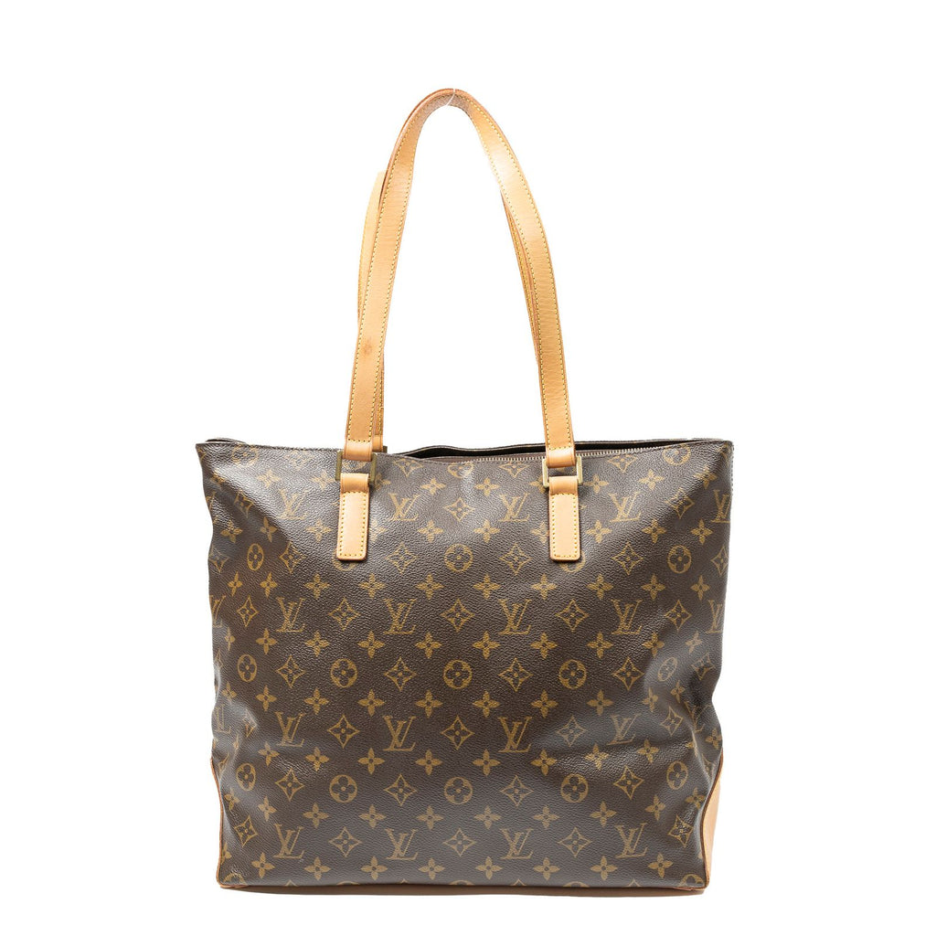 Louis Vuitton Cabas Mezzo Brown Monogram Canvas Tote
