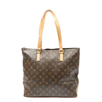 Louis Vuitton Cabas Mezzo Brown Monogram Canvas Tote