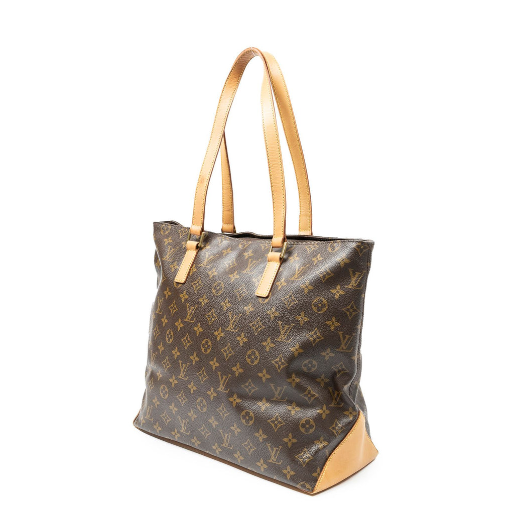 Louis Vuitton Cabas Mezzo Brown Monogram Canvas Tote — view 2