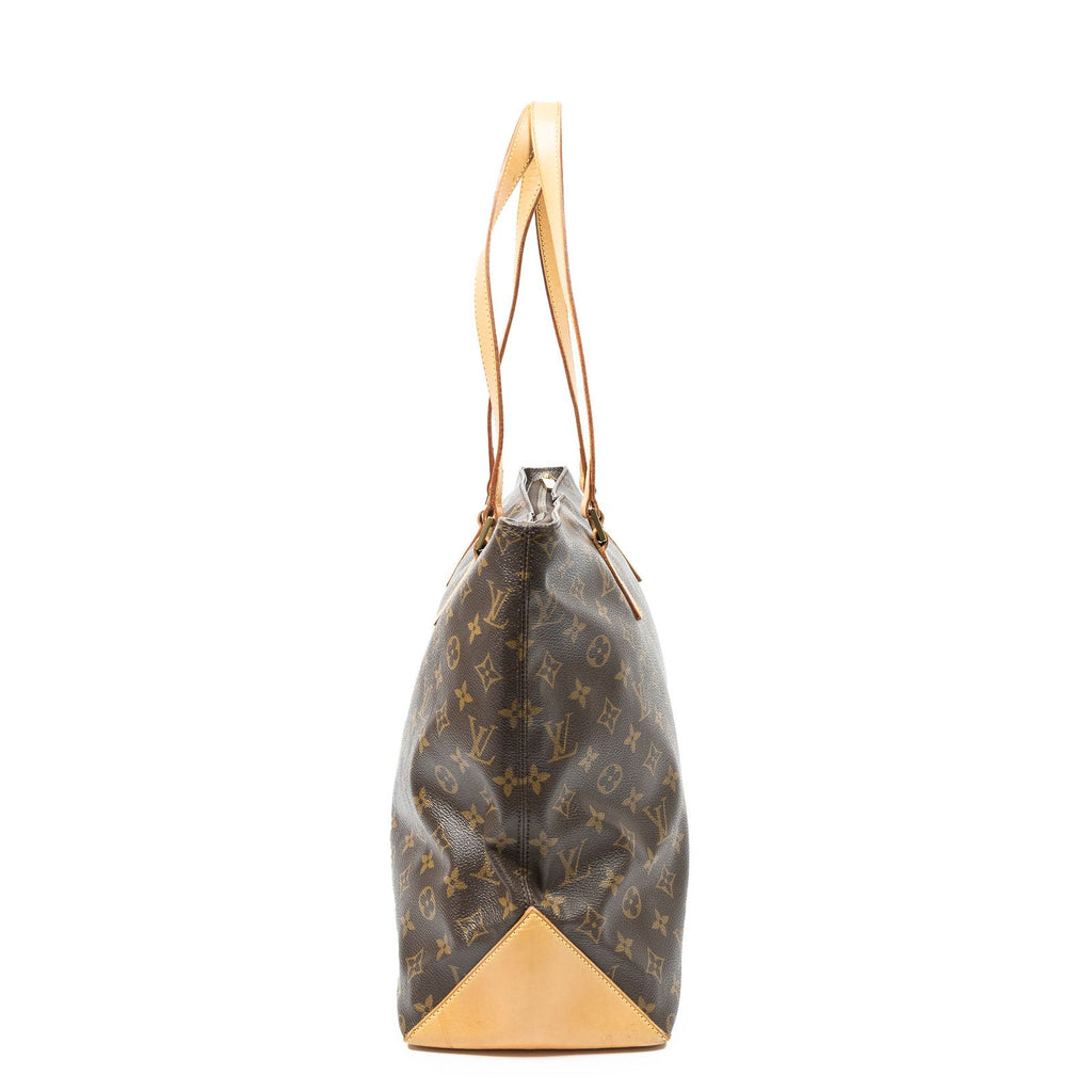 Louis Vuitton Cabas Mezzo Brown Monogram Canvas Tote — view 3