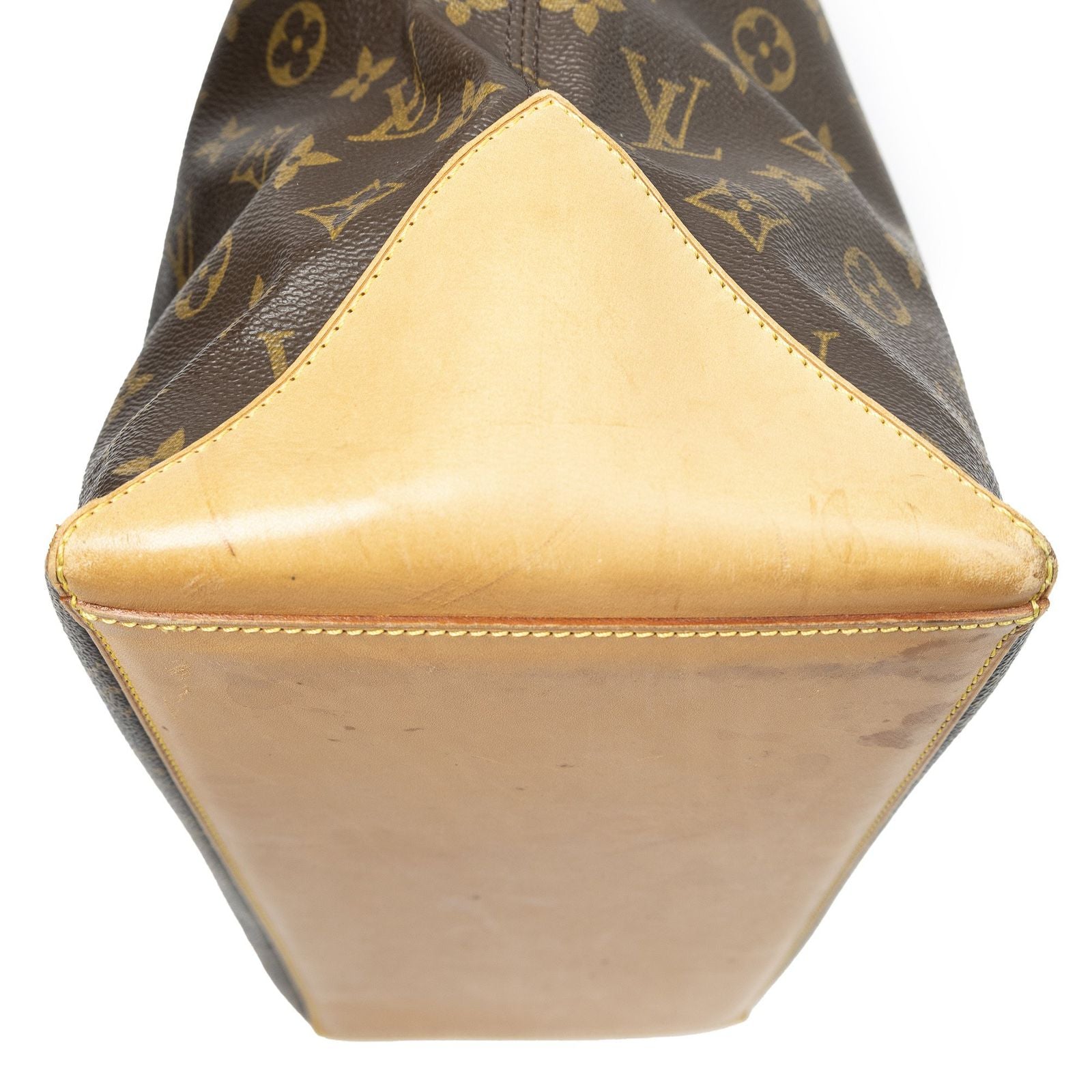 Louis Vuitton Cabas Mezzo Brown Monogram Canvas Tote — view 7