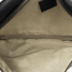 Gucci Web Logo Belt Bag Black Grain Calf Skin Leather — view 4