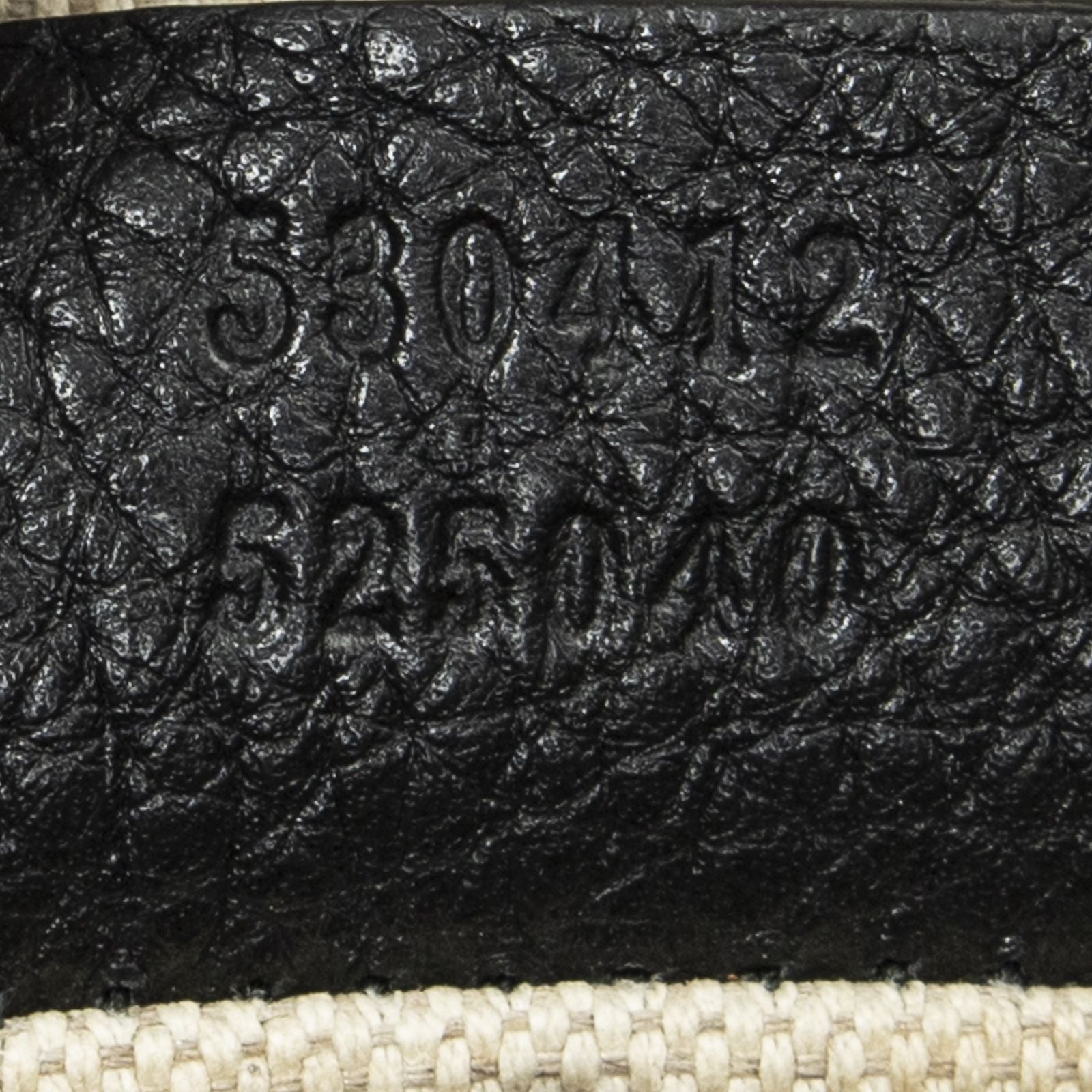 Gucci Web Logo Belt Bag Black Grain Calf Skin Leather — view 5