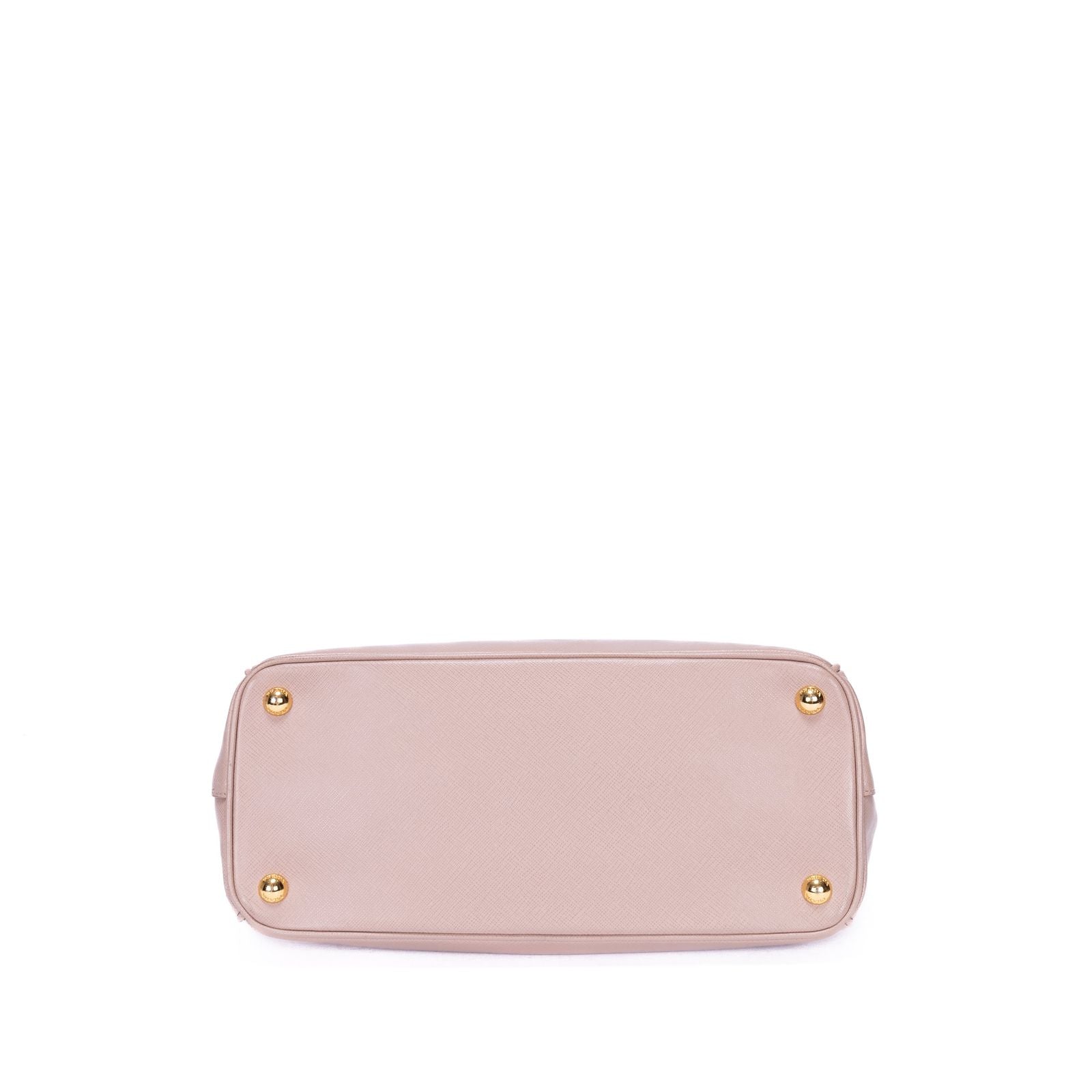 Prada la the Double Zip Galleria Tote Pink Saffiano Luxe Leather — view 6