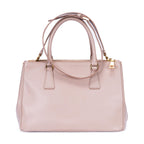 Prada la the Double Zip Galleria Tote Pink Saffiano Luxe Leather — view 5