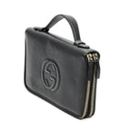 Gucci Soho Travel Document Case Black Calfskin Leather Handbag — view 2