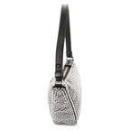 Prada Sac Triangle Black Silver Crystal Embellishments Nylona Shoulder — view 3