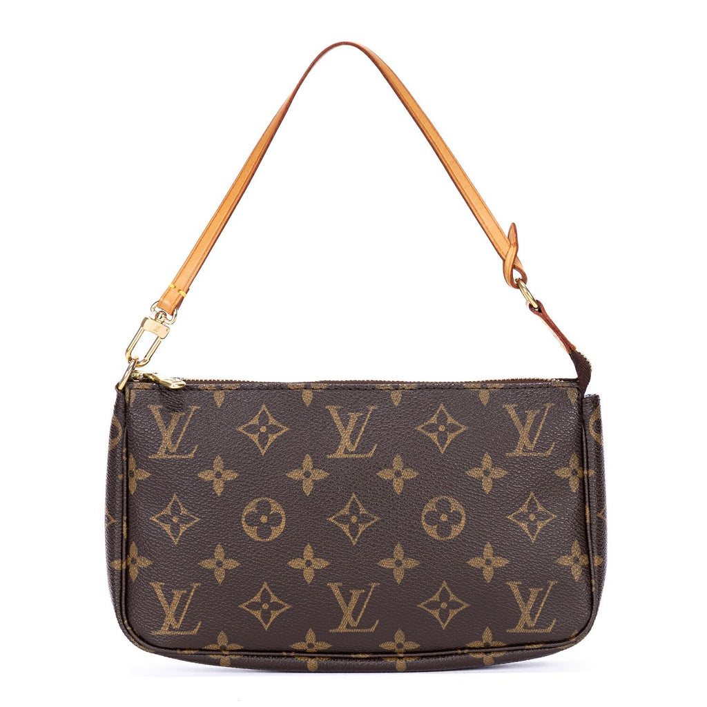 Louis Vuitton Pochette Brown Monogram Canvas Handbag