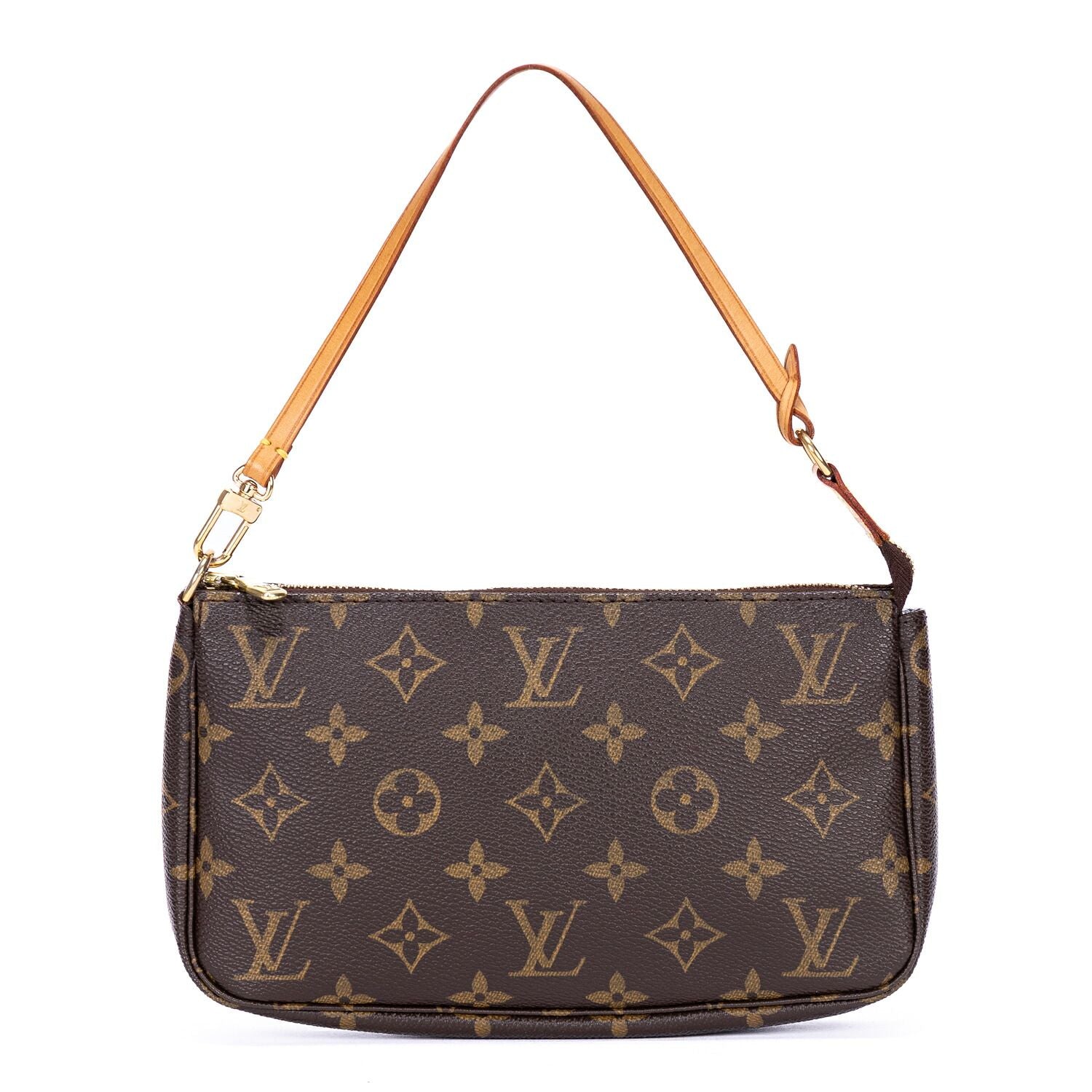 Louis Vuitton Pochette Brown Monogram Canvas Handbag