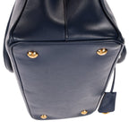 Prada Midi Amgarda Tote Navy Saffiano Leather — view 8