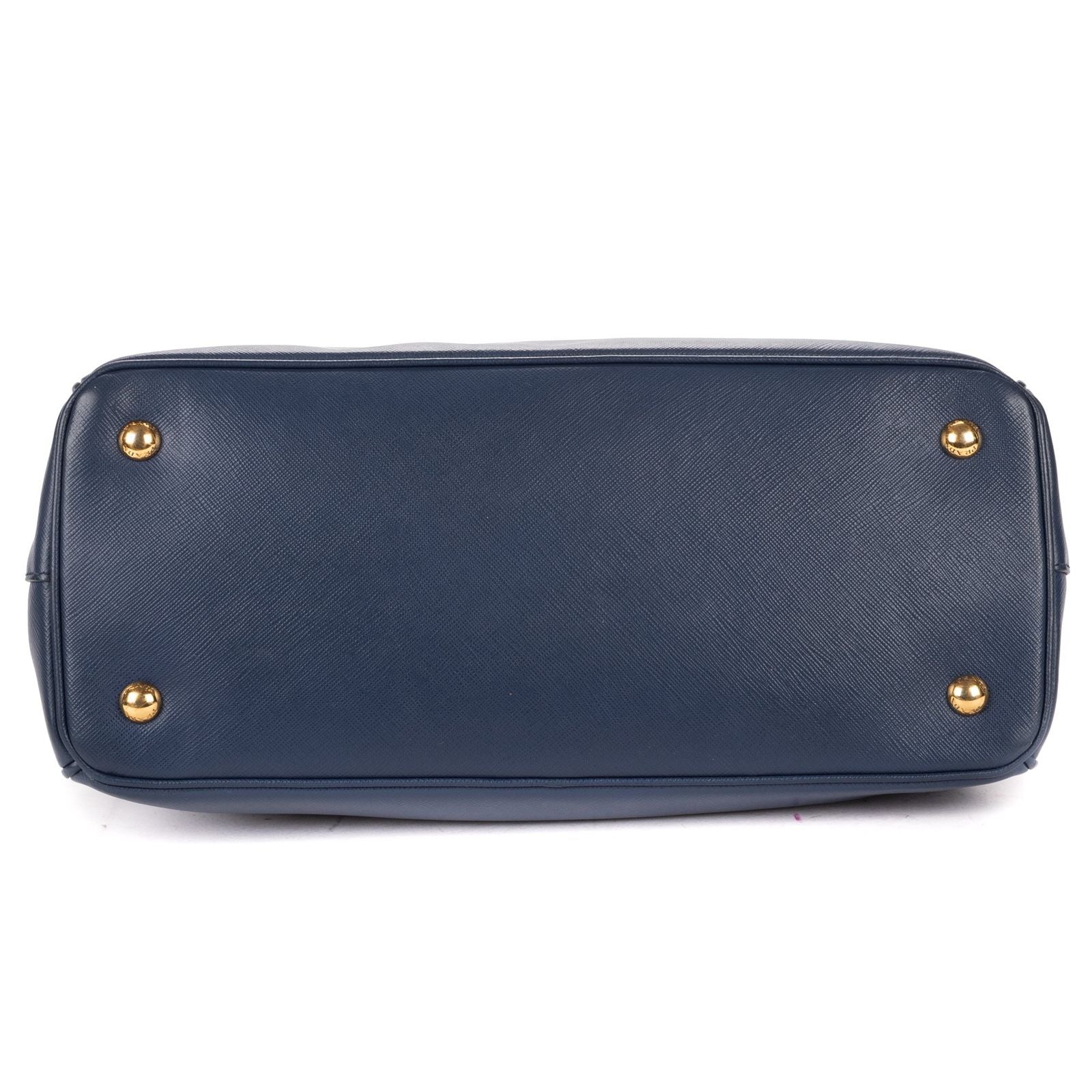 Prada Midi Amgarda Tote Navy Saffiano Leather — view 6