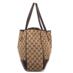 Gucci la the Web Princy Tote Beige Cu Brown GG Canvas — view 3