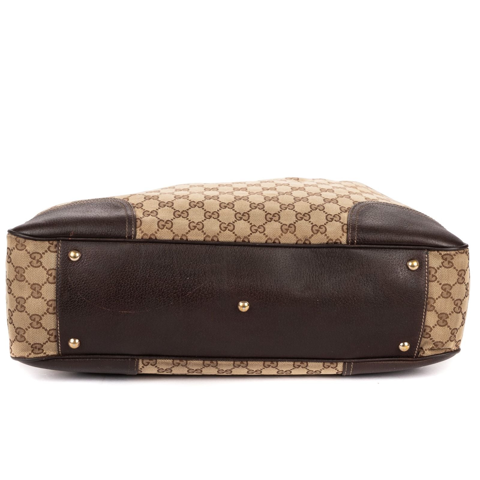 Gucci la the Web Princy Tote Beige Cu Brown GG Canvas — view 6