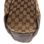 Gucci la the Web Princy Tote Beige Cu Brown GG Canvas — view 8