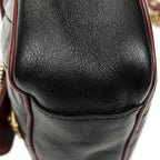 Gucci Small GG Marmont Flap Black Red Matelasse Calfskin — view 8