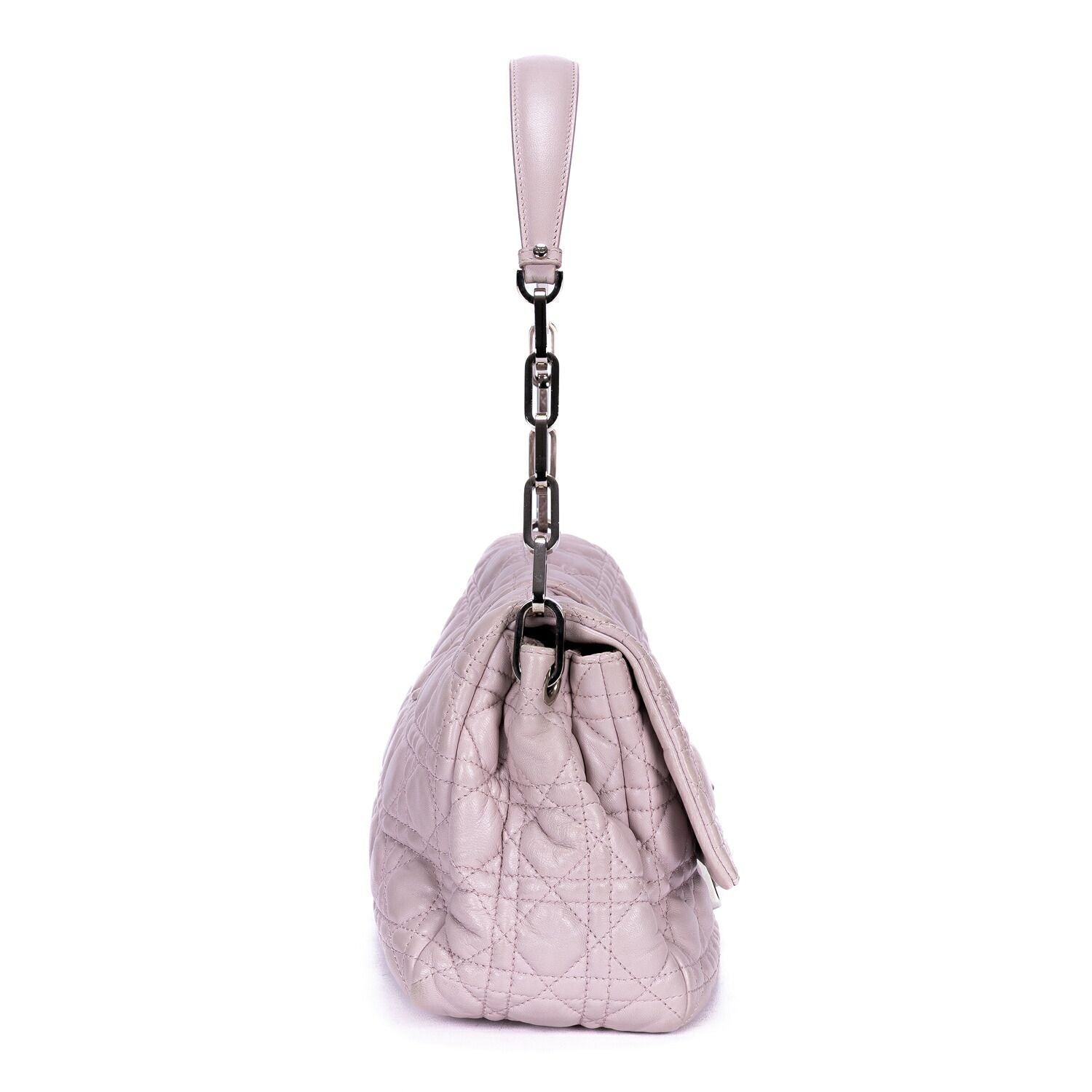 Dior New Lock Flap Chain Bag Lilac Kana the Lambskin Leather — view 4