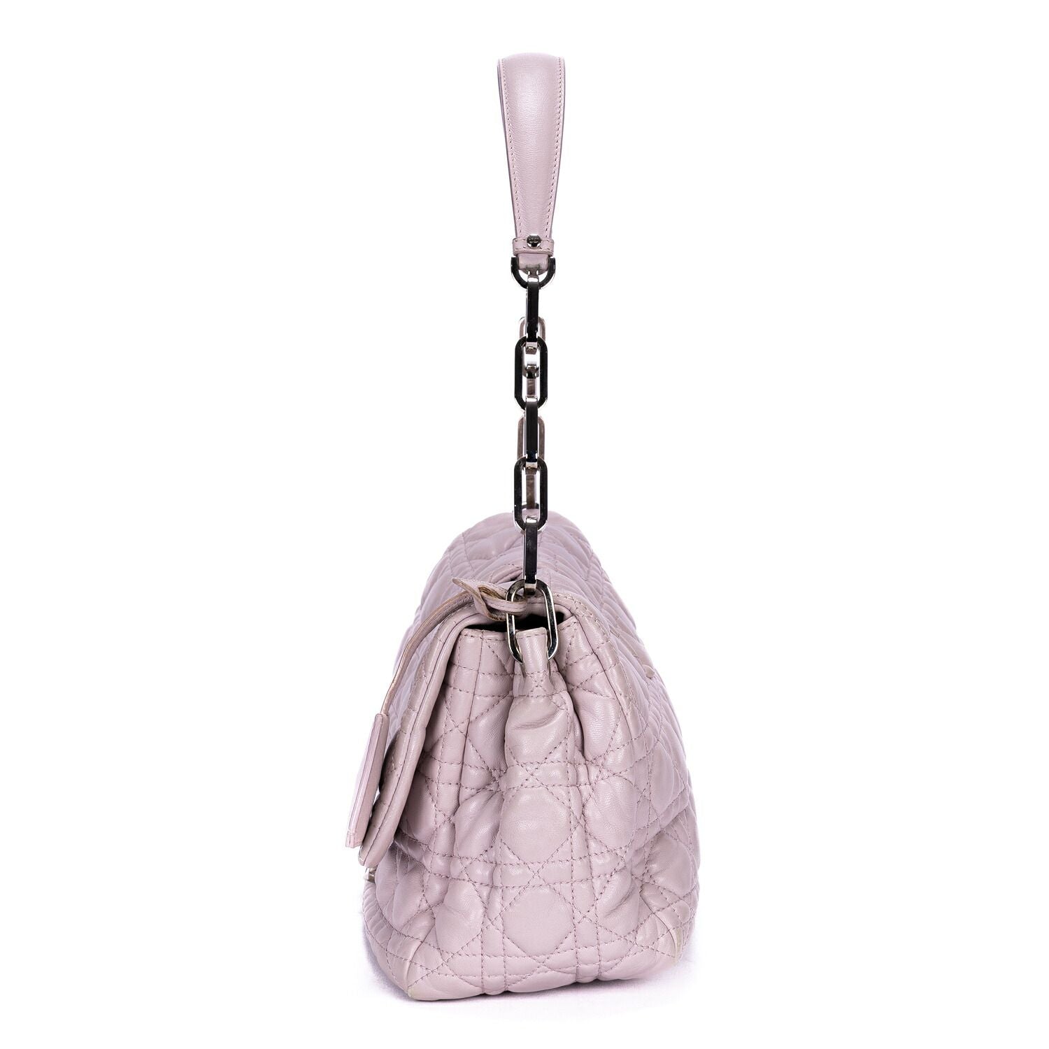 Dior New Lock Flap Chain Bag Lilac Kana the Lambskin Leather — view 3