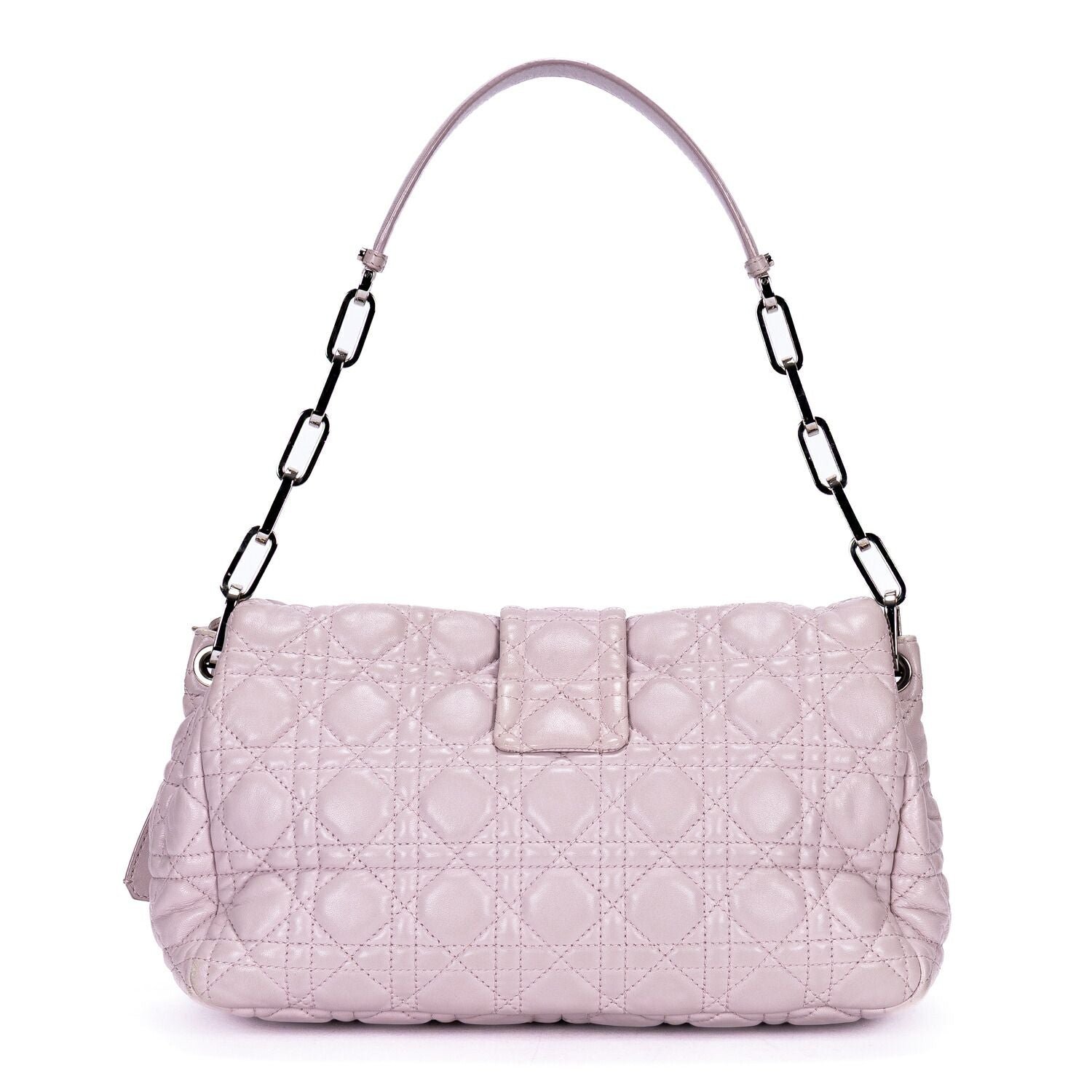 Dior New Lock Flap Chain Bag Lilac Kana the Lambskin Leather — view 5