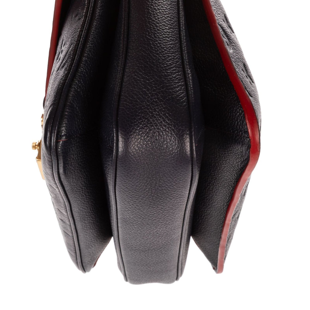 Louis Vuitton Pochette Metis Navy Red Monogram Emplainte Leather Handbag — view 7