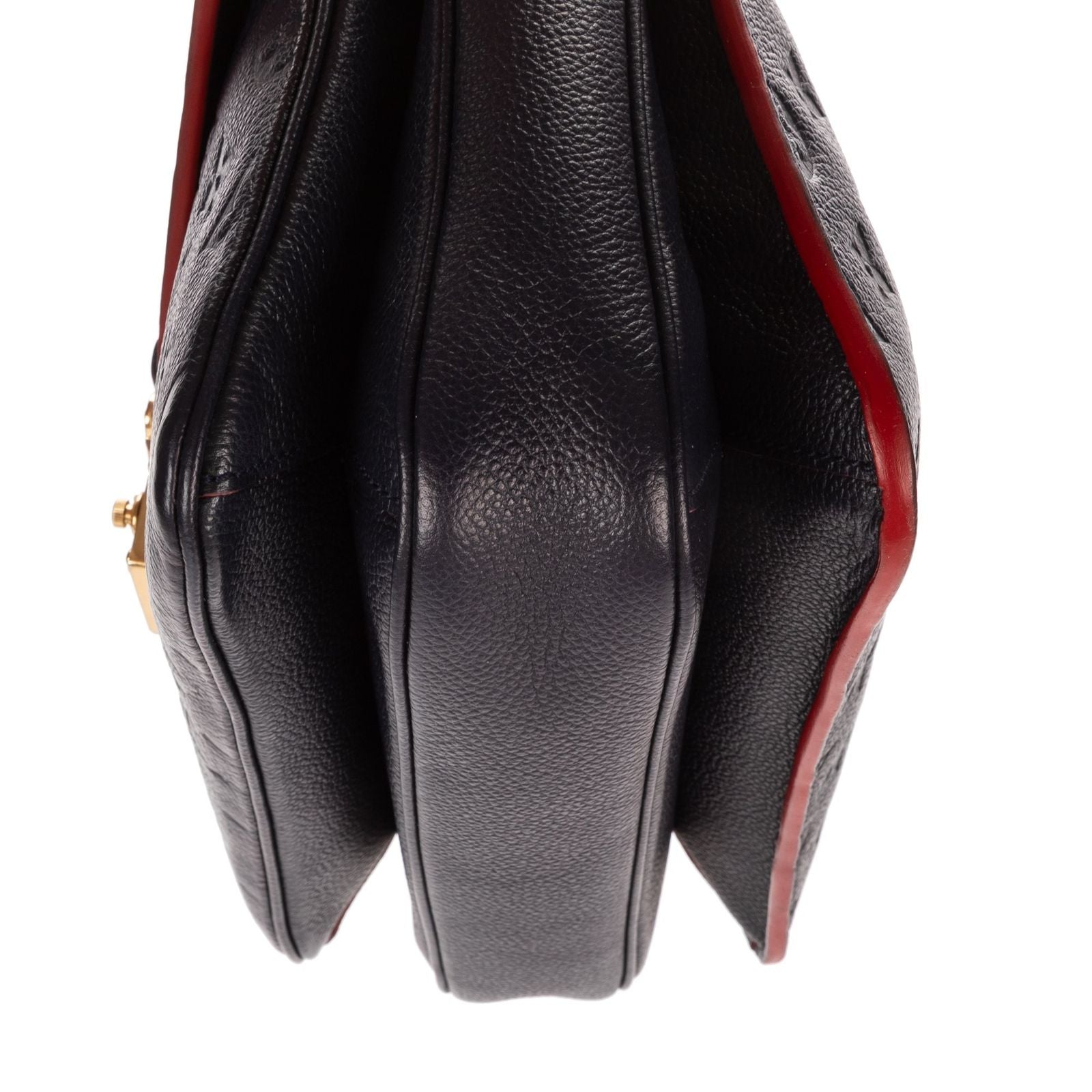 Louis Vuitton Pochette Metis Navy Red Monogram Emplainte Leather Handbag — view 7