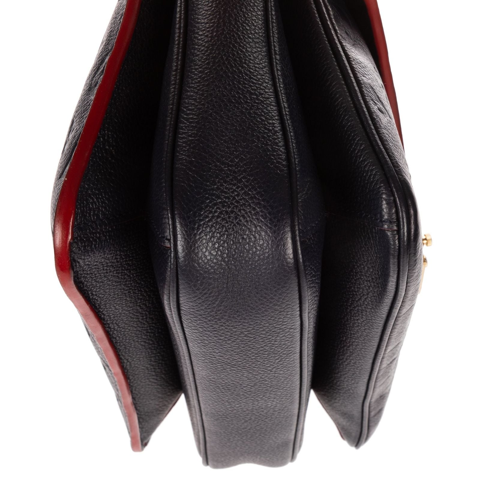Louis Vuitton Pochette Metis Navy Red Monogram Emplainte Leather Handbag — view 8