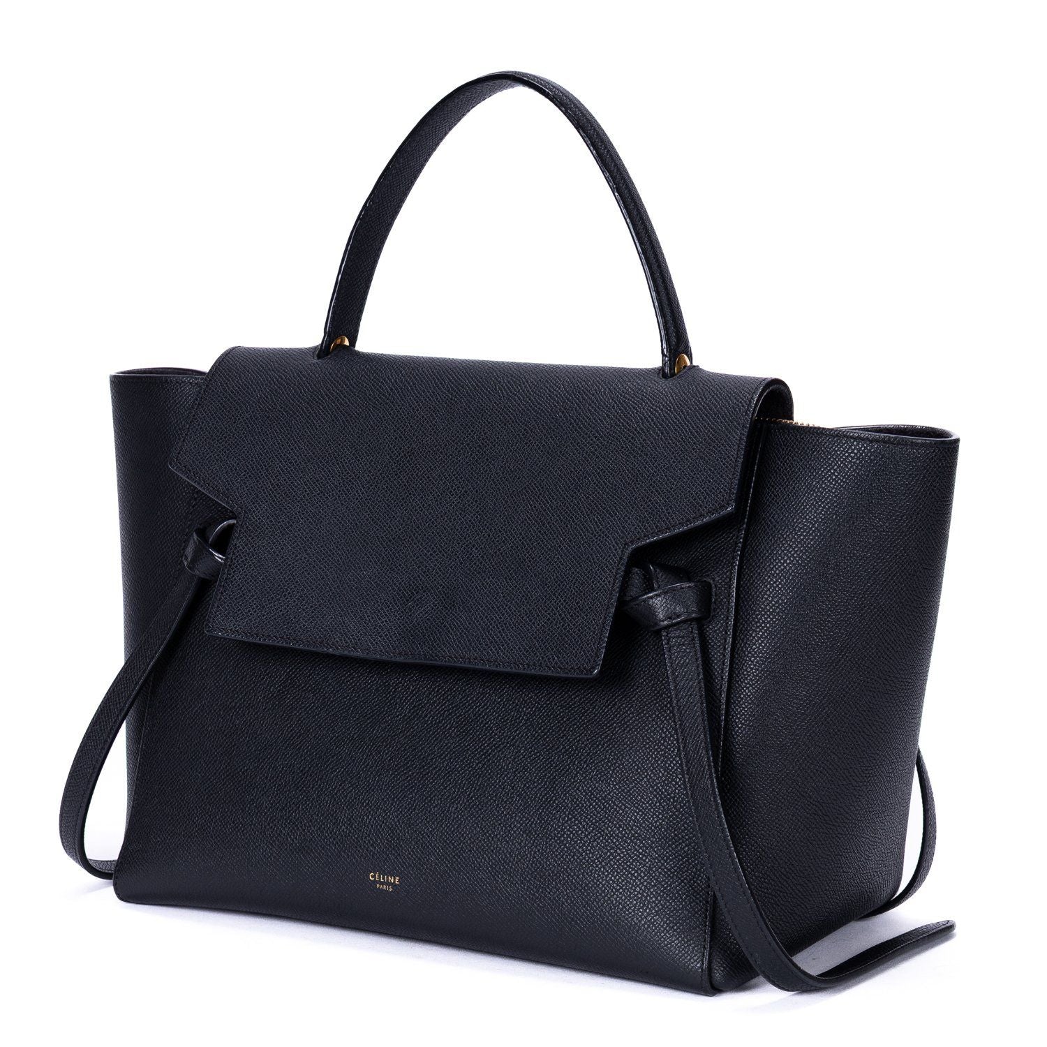 Celine Mini Belt Bag Black Grain Calf Skin Leather — view 2