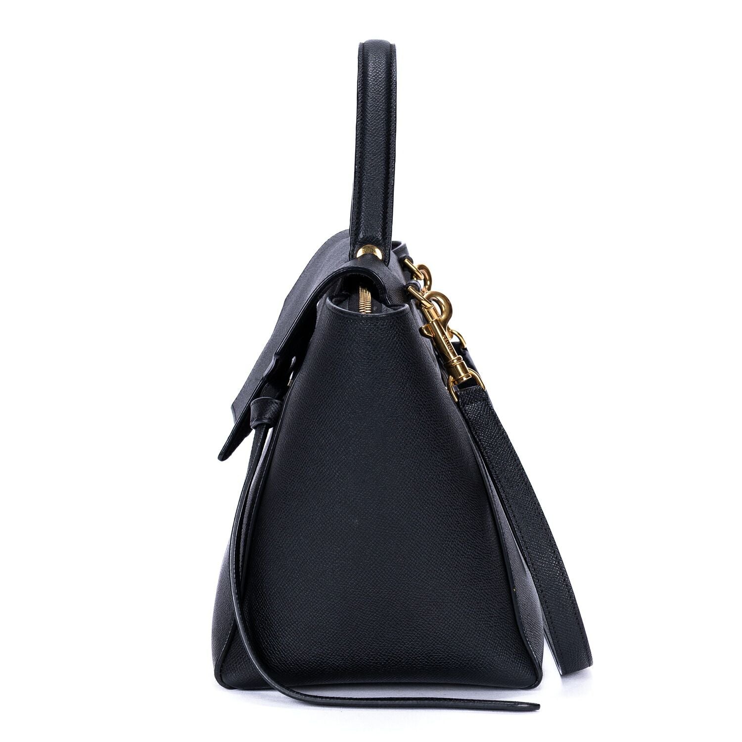 Celine Mini Belt Bag Black Grain Calf Skin Leather — view 3
