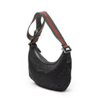 Gucci Half Moon Zip Messenger Black GG Canvas — view 2