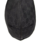 Gucci Half Moon Zip Messenger Black GG Canvas — view 8