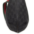 Gucci Half Moon Zip Messenger Black GG Canvas — view 7