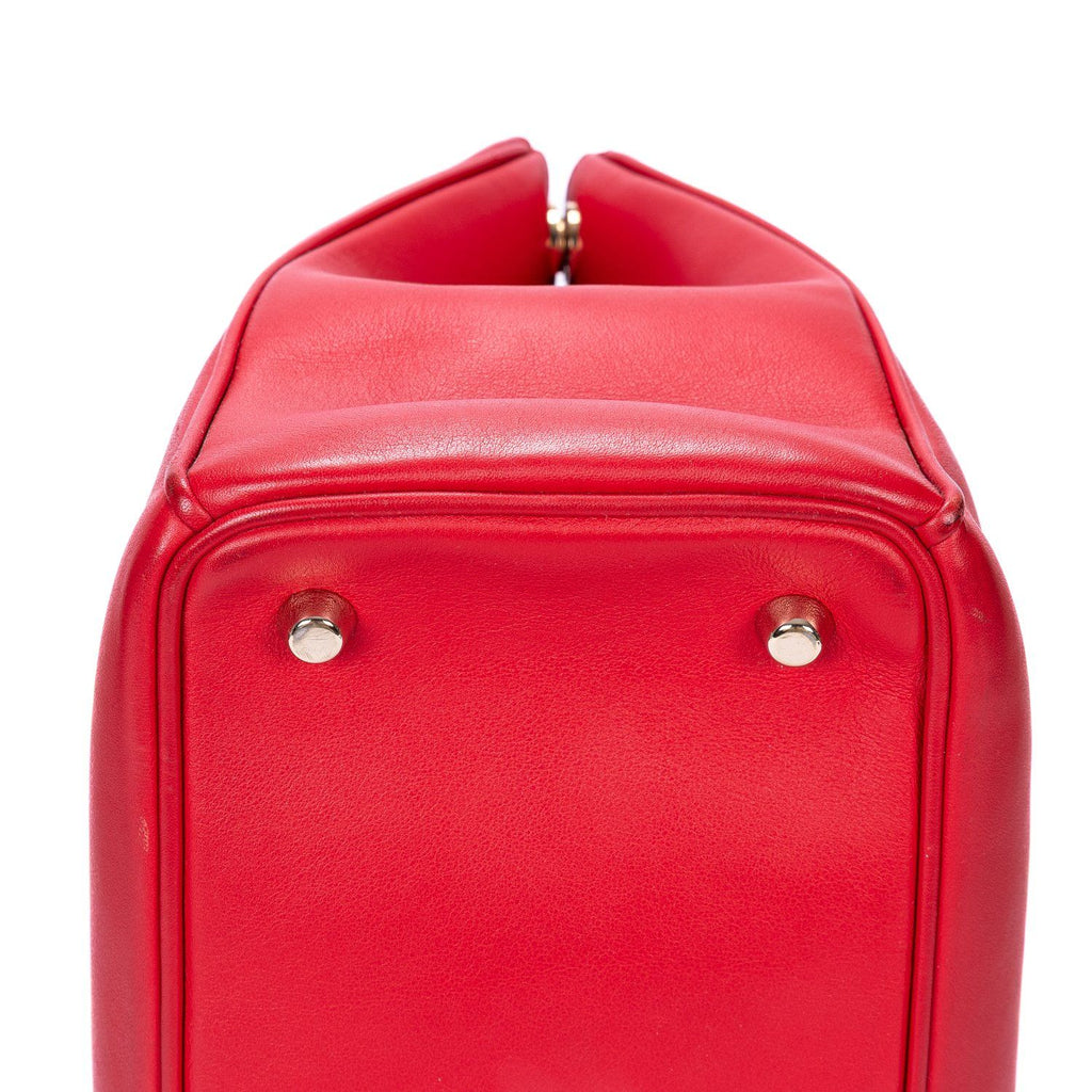 Dior Diorissimo Tote Red Smooth Calfskin — view 8