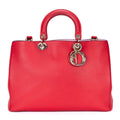 Dior Diorissimo Tote Red Smooth Calfskin