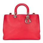 Dior Diorissimo Tote Red Smooth Calfskin