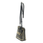 Gucci Mini Guccy Dome Crossbody Black Logo Stars Printed Leathera — view 2