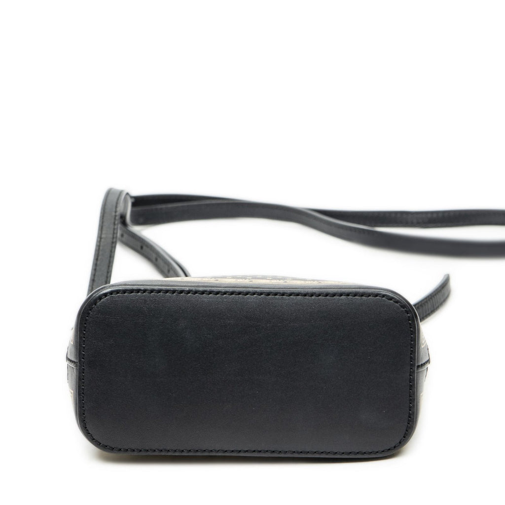 Gucci Mini Guccy Dome Crossbody Black Logo Stars Printed Leathera — view 6