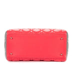 Dior Lady Dio le Zip Fuchsia Light Pink Gray Kana the Lambskin Leather Shoulder — view 6