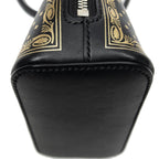 Gucci Mini Guccy Dome Crossbody Black Logo Stars Printed Leathera — view 7