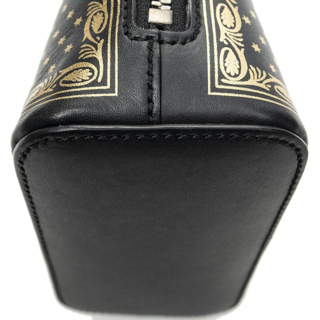 Gucci Mini Guccy Dome Crossbody Black Logo Stars Printed Leathera — view 8