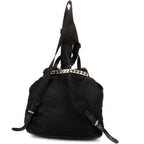 Prada Double Pockets Studded Backpack Nylon a with Black Studs — view 5