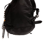 Prada Double Pockets Studded Backpack Nylon a with Black Studs — view 7