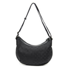 Gucci Half Moon Zip Messenger Black GG Canvas — view 5