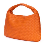 Bottega Veneta la Jiho Bo Orange Intrecha to Leather Handbag — view 2