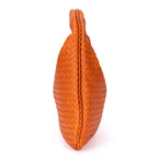 Bottega Veneta la Jiho Bo Orange Intrecha to Leather Handbag — view 3
