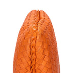 Bottega Veneta la Jiho Bo Orange Intrecha to Leather Handbag — view 8