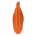 Bottega Veneta la Jiho Bo Orange Intrecha to Leather Handbag — view 4