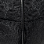 Gucci Half Moon Zip Messenger Black GG Canvas — view 8