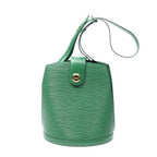Louis Vuitton Cluny Green Epi Shoulder
