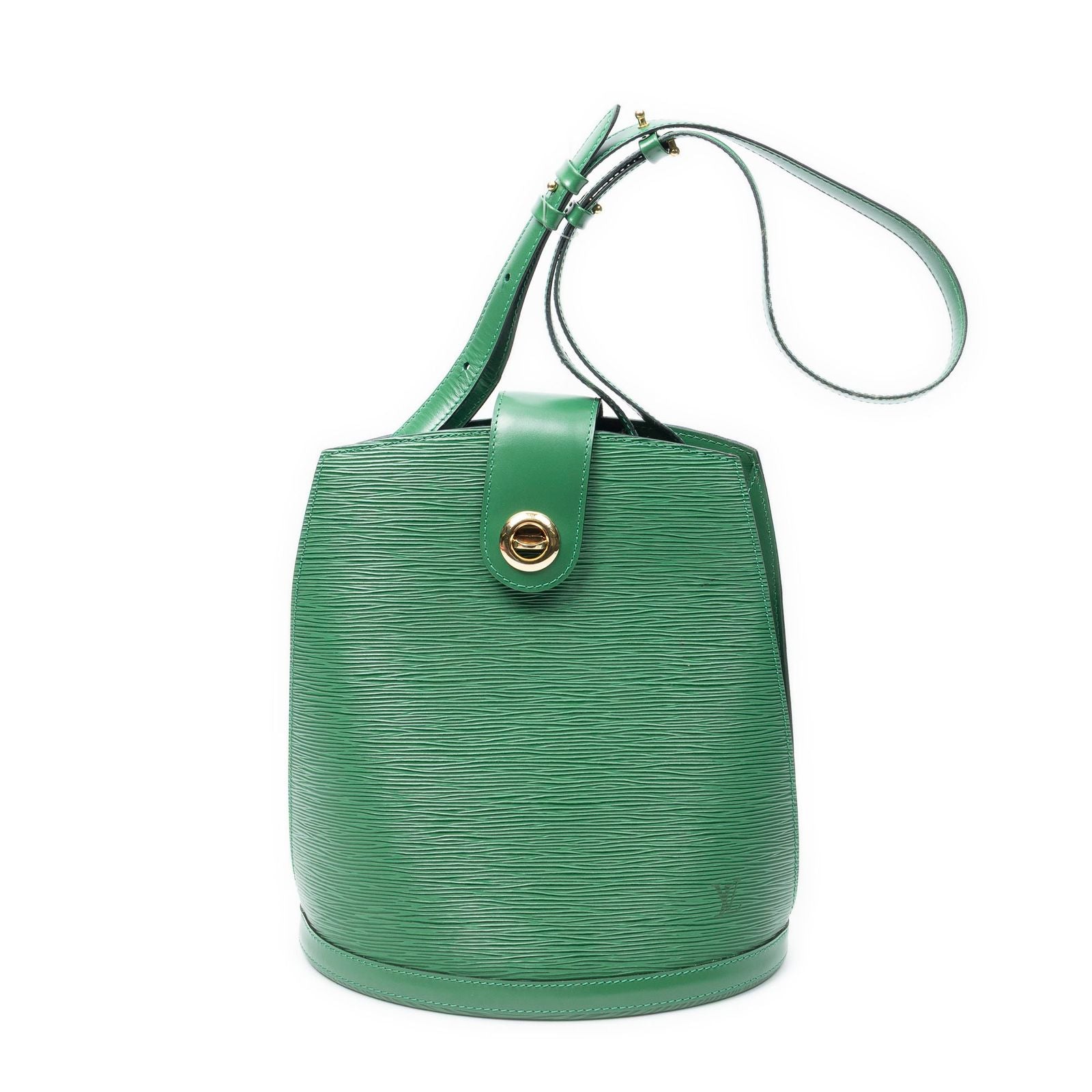 Louis Vuitton Cluny Green Epi Shoulder